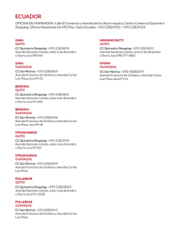 ver el listado de tiendas en Ecuador