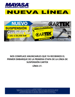 nos complace anunciarles que ya recibimos el primer