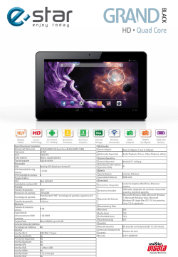 Especificaciones t&eacute;cnicas eSTAR GRAND HD Quad Core BLACK