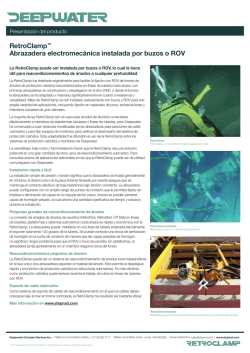 RetroClamp&trade; Abrazadera electromec&aacute;nica instalada por buzos o