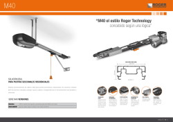 &ldquo;M40 el estilo Roger Technology concebido seg&uacute;n una l&oacute;gica&rdquo;