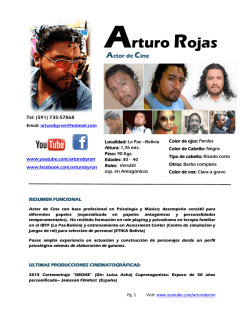 Arturo Rojas Actor de Cine