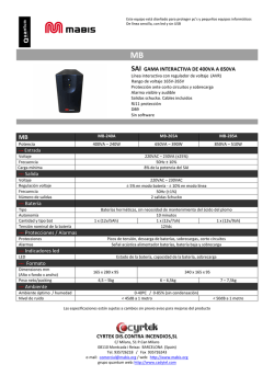 SAI GAMA INTERACTIVA DE 400VA A 850VA --- Salida --