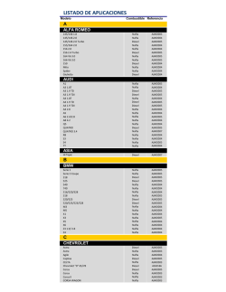 Conozca la Tabla de Aplicaciones de cada bater&iacute;a