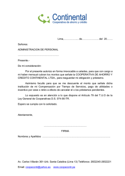 Av. Carlos Villar&aacute;n 361-Urb. Santa Catalina (Lima 13) Tel&eacute;fonos