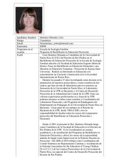 Dra. Lirio Mart&iacute;nez Miranda