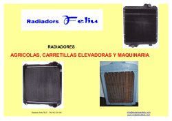 tarifa radiadores agricola y maquinaria