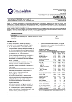 CINEPLEX S.A. - Class & Asociados SA