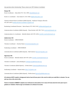 VIP Contact List - Uplift Education