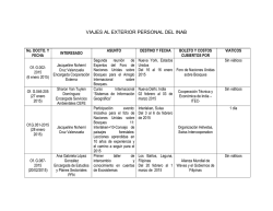 viajes al exterior personal del inab