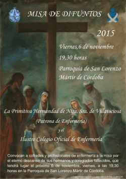 CARTEL MISA DIFUNTOS