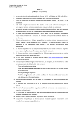 Bases FT 2015 - Colegio San Nicol&aacute;s de Myra