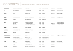 george`s tiendas en francia / shops in france