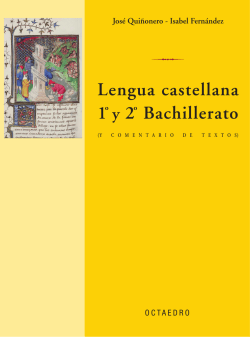 Lengua castellana 1&ordm; y 2&ordm; Bachillerato