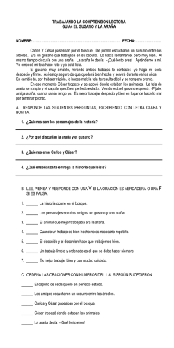 TRABAJANDO LA COMPRENSION LECTORA GUIA4 EL GUSANO
