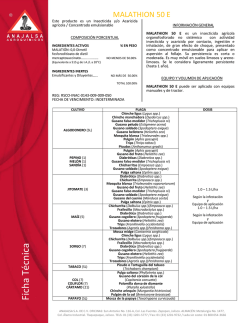 Ficha T&eacute;cnica