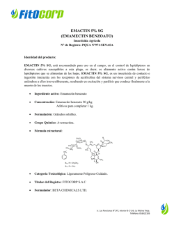 EMACTIN 5% SG (EMAMECTIN BENZOATO)