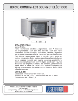 HORNO COMBI M- EC3 GOURMET EL&Eacute;CTRICO