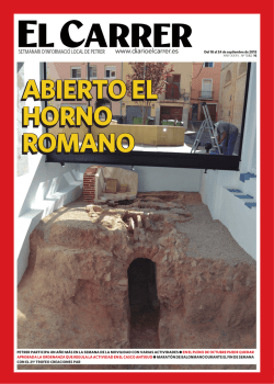 ABIERTO EL HORNO ROMANO
