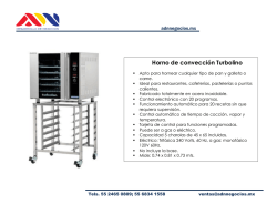 Horno de convecci&oacute;n Turbolino