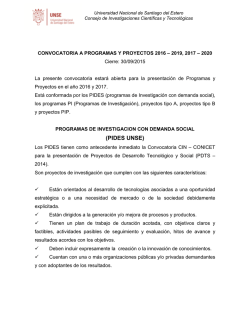 (PIDES UNSE) - Facultad de Humanidades, Ciencias Sociales y de