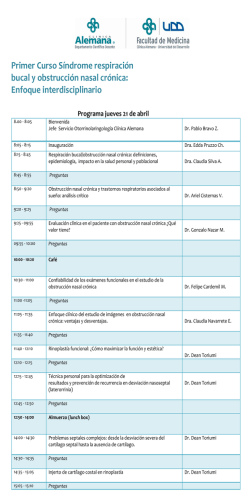 RINOSINUSOLOG&Iacute;A Y CIRUG&Iacute;A EN VIVO