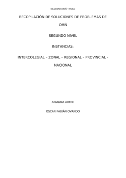 PROBLEMAS DE OM&Ntilde; &ndash; NIVEL 2