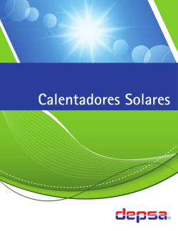 Cat&aacute;logo de calentadores solares - DEPSA Desarrollo de productos