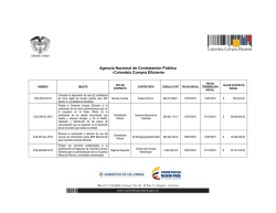 Agencia Nacional de Contrataci&oacute;n P&uacute;blica &ndash;Colombia Compra
