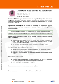 aceptaci&oacute;n de condiciones del sistema p8.10 - Master