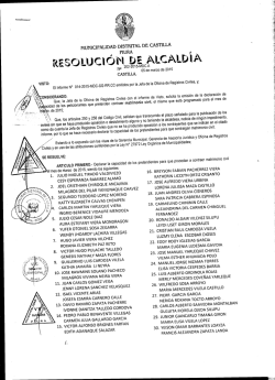 REsotucl&Oacute;N - Municipalidad de Castilla
