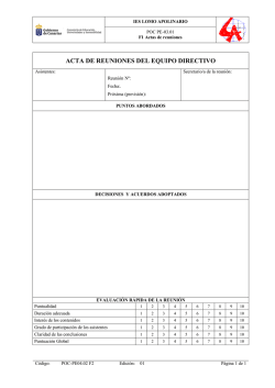 acta de reuniones del equipo directivo