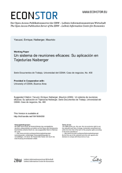 Un sistema de reuniones eficaces: Su aplicaci&oacute;n en