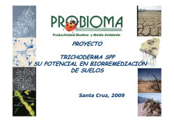 PROYECTO TRICHODERMA SPP Y SU POTENCIAL EN