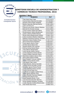 Admitidos Sede Media Sarmiento