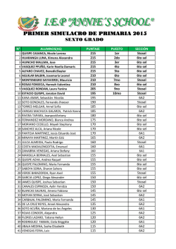 PRIMER SIMULACRO DE PRIMARIA 2015