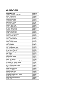 Licenciatura en Turismo