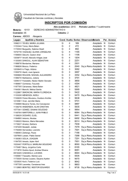 INSCRIPTOS POR COMISI&Oacute;N
