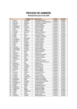 N&oacute;mina Alumnos Aceptados Pre K&iacute;nder