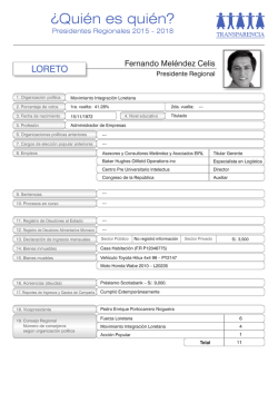 Movimiento Integraci&oacute;n Loretana