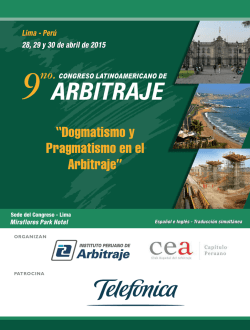 Triptico CONGRESO 2015 - Transnational Dispute Management