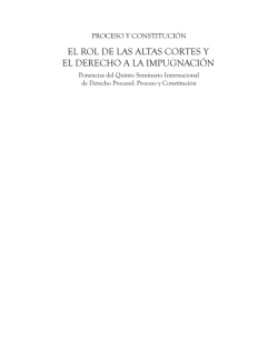 El ROl dE laS alTaS CORTES Y El dEREChO a