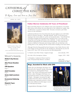 Bulletin - Cathedral of Christ the King