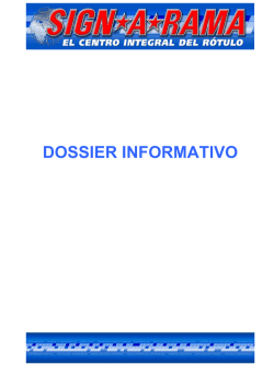 DOSSIER INFORMATIVO