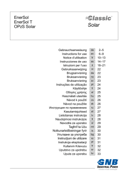 EnerSol EnerSol T OPzS Solar