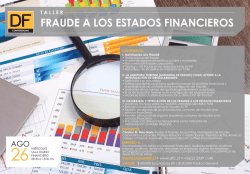 Taller Fraude a los Estados Financieros