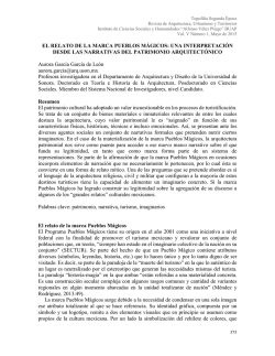 EL RELATO DE LA MARCA PUEBLOS M&Aacute;GICOS: UNA