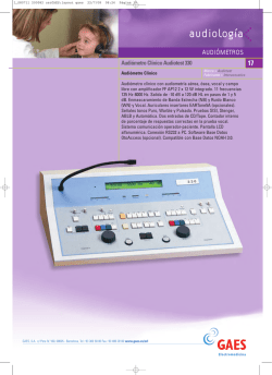 Audi&oacute;metro Cl&iacute;nico Audiotest 330