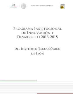 programa institucional de innovaci&oacute;n y desarrollo 2013-2018