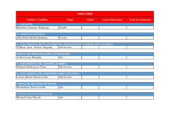 SUB GERENCIA DE PLANEAMIENTO, PRESUPUESTO